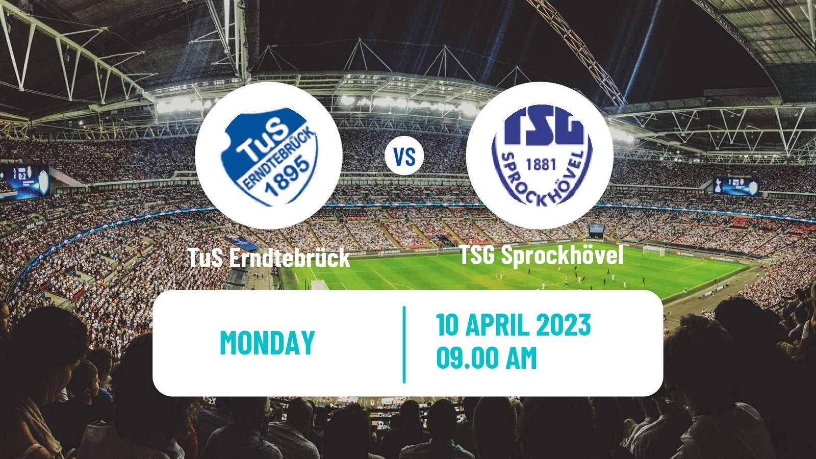 Soccer German Oberliga Westfalen TuS Erndtebrück - TSG Sprockhövel