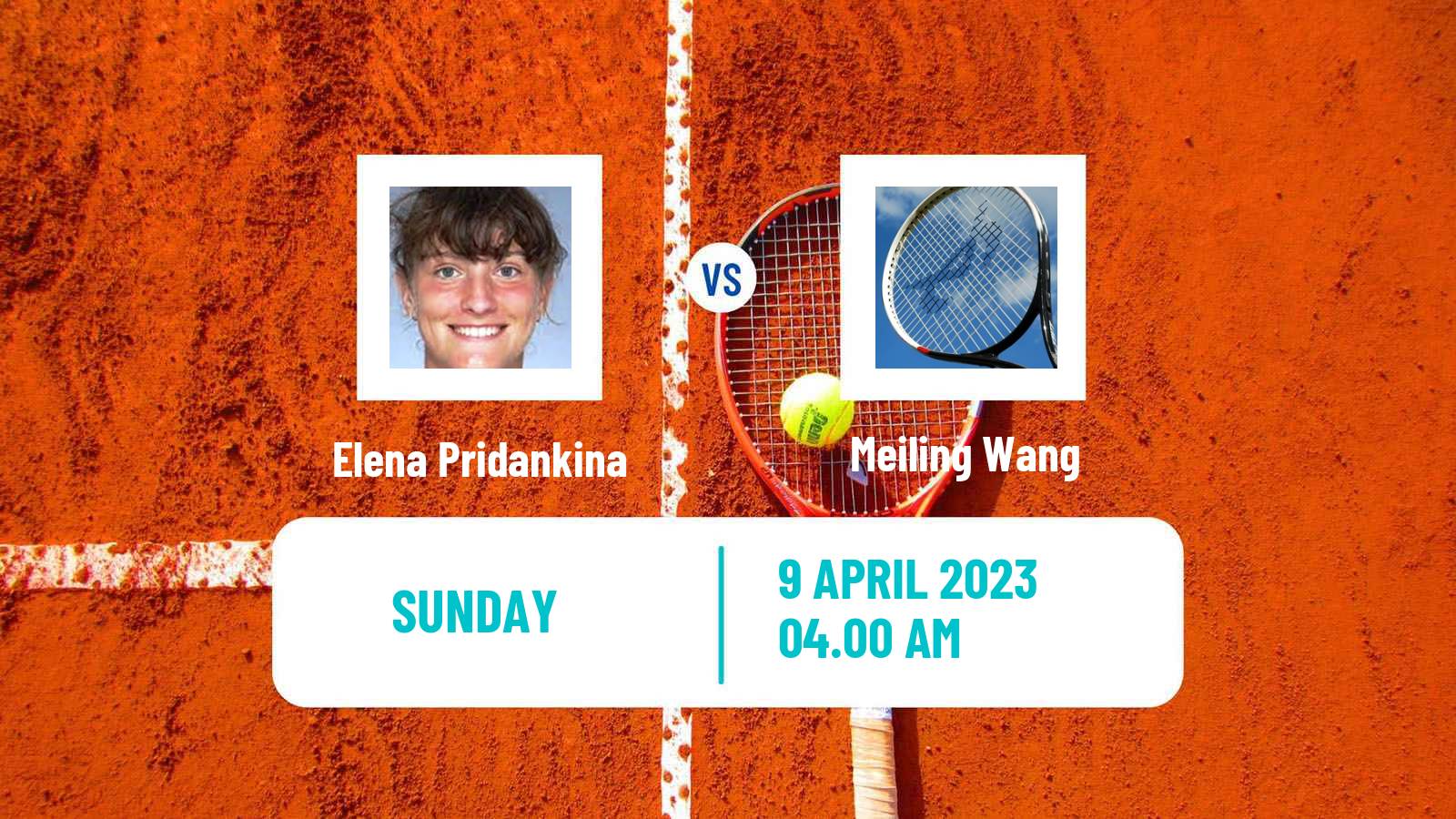 Tennis ITF Tournaments Elena Pridankina - Meiling Wang