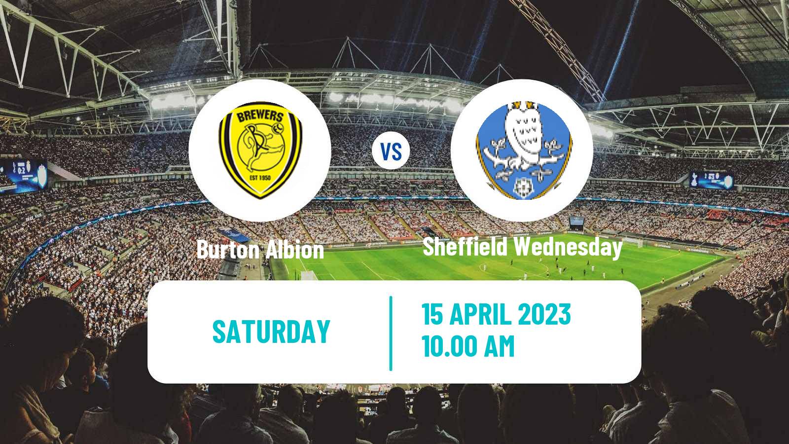 Soccer English League One Burton Albion - Sheffield Wednesday