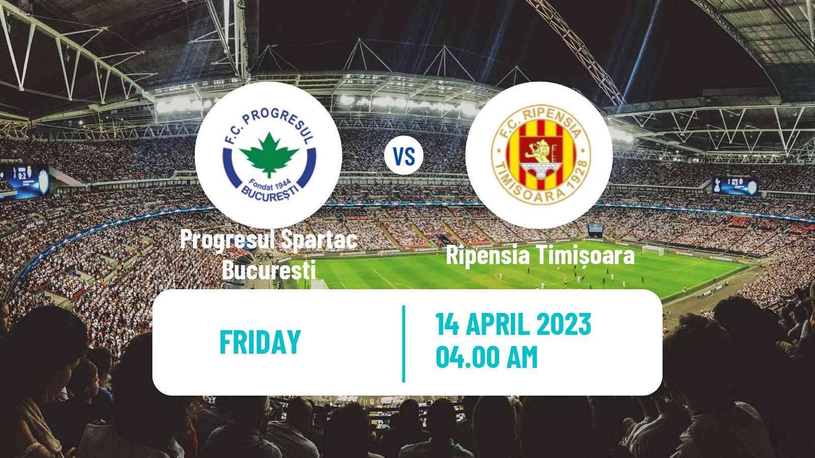 Soccer Romanian Division 2 Progresul Spartac Bucuresti - Ripensia Timișoara