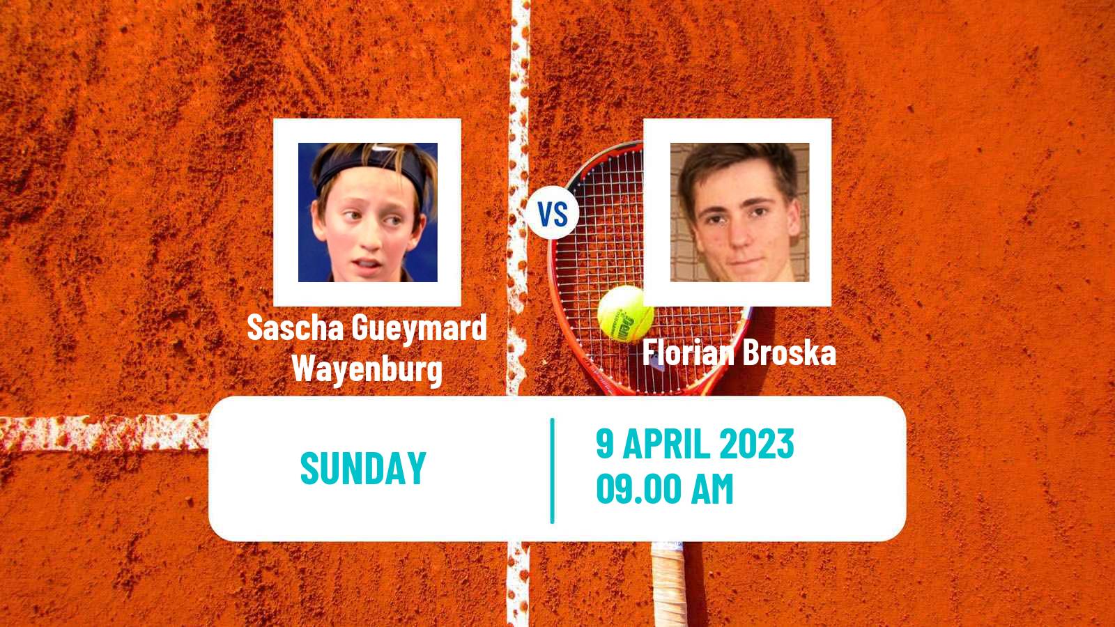 Tennis ITF Tournaments Sascha Gueymard Wayenburg - Florian Broska