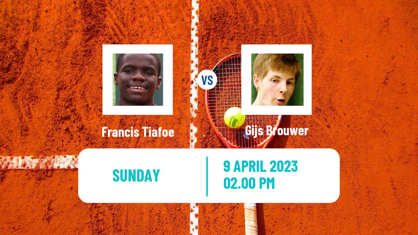Tennis ATP Houston Francis Tiafoe - Gijs Brouwer