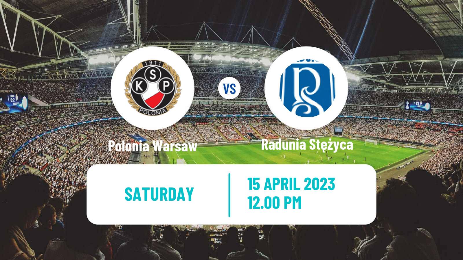 Soccer Polish Division 2 Polonia Warsaw - Radunia Stężyca