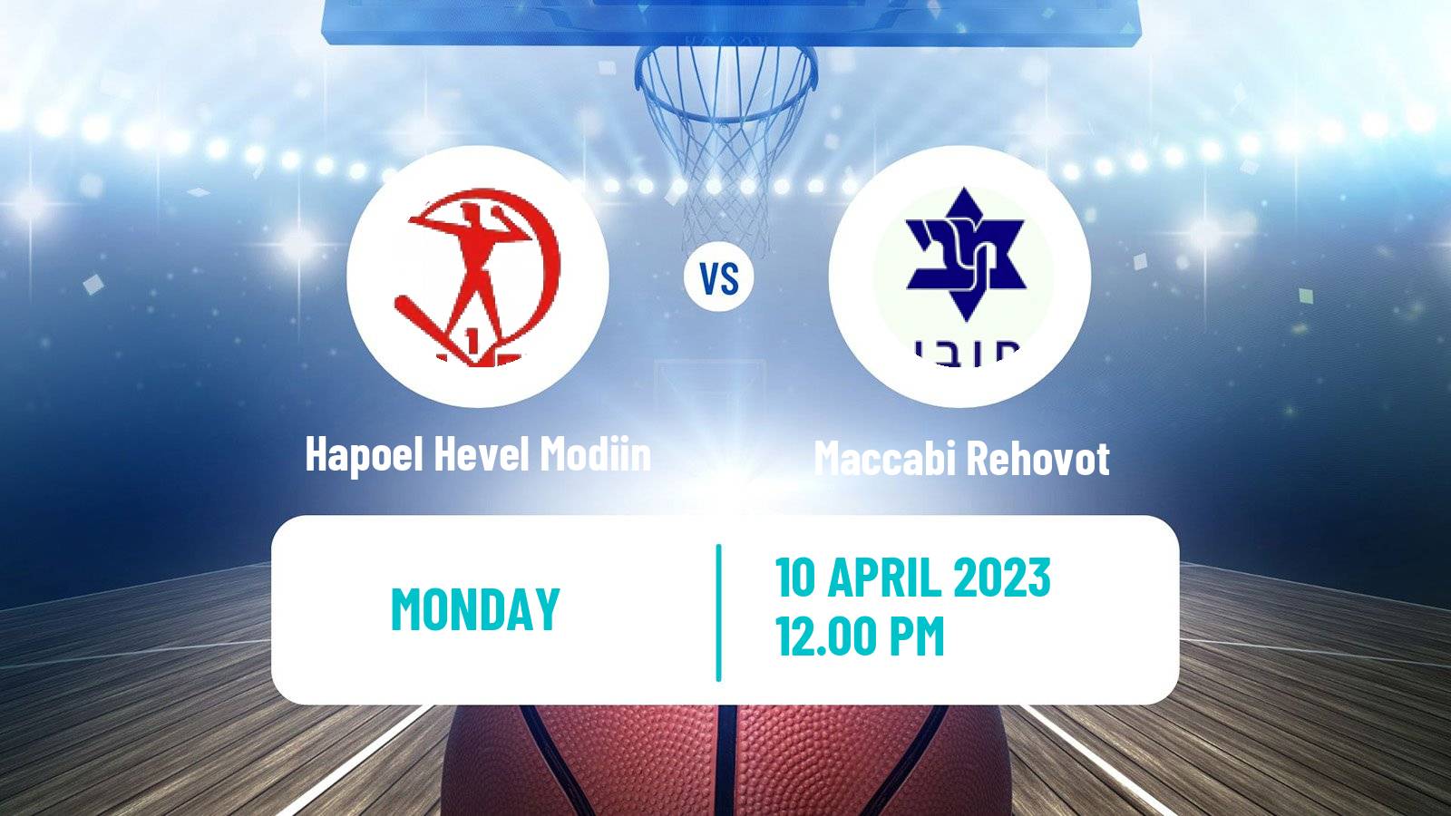 Basketball Israeli Liga Leumit Basketball Hapoel Hevel Modi'in - Maccabi Rehovot