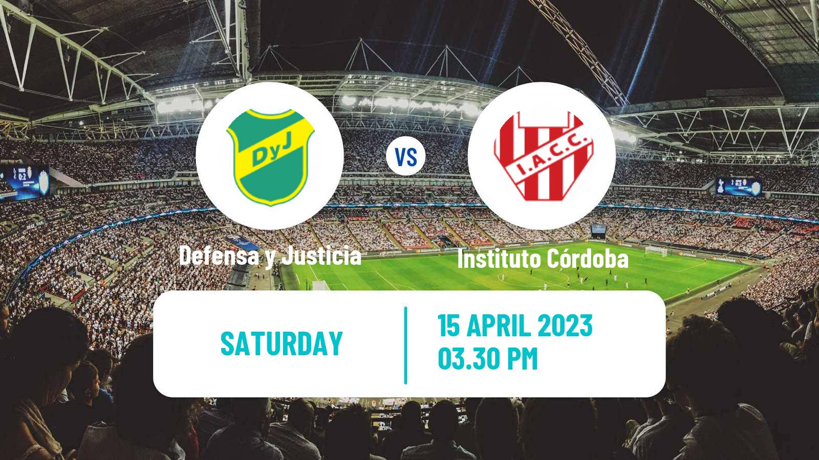 Soccer Argentinian Liga Profesional Defensa y Justicia - Instituto Córdoba