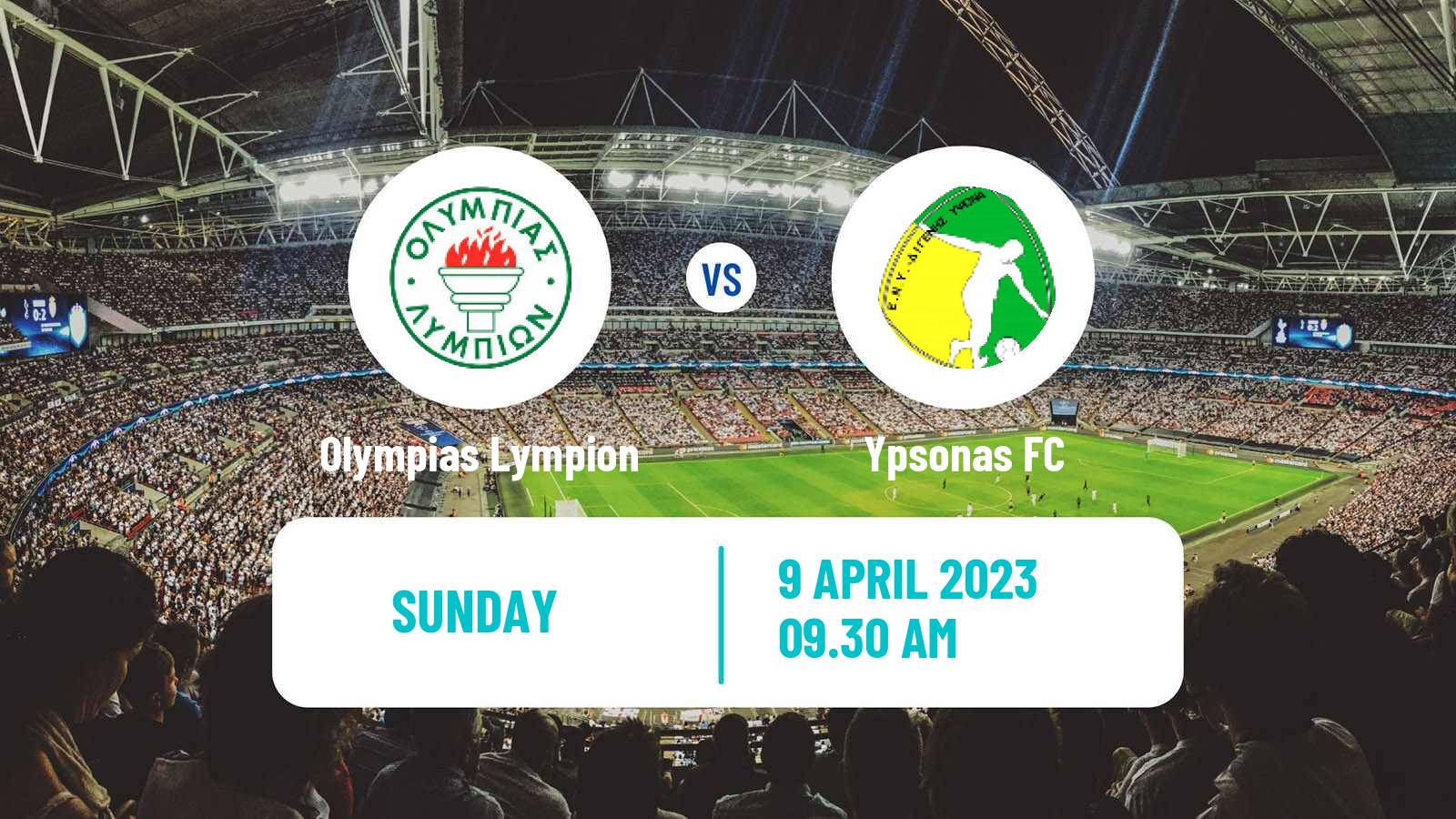 Soccer Cypriot Division 2 Olympias Lympion - Ypsonas