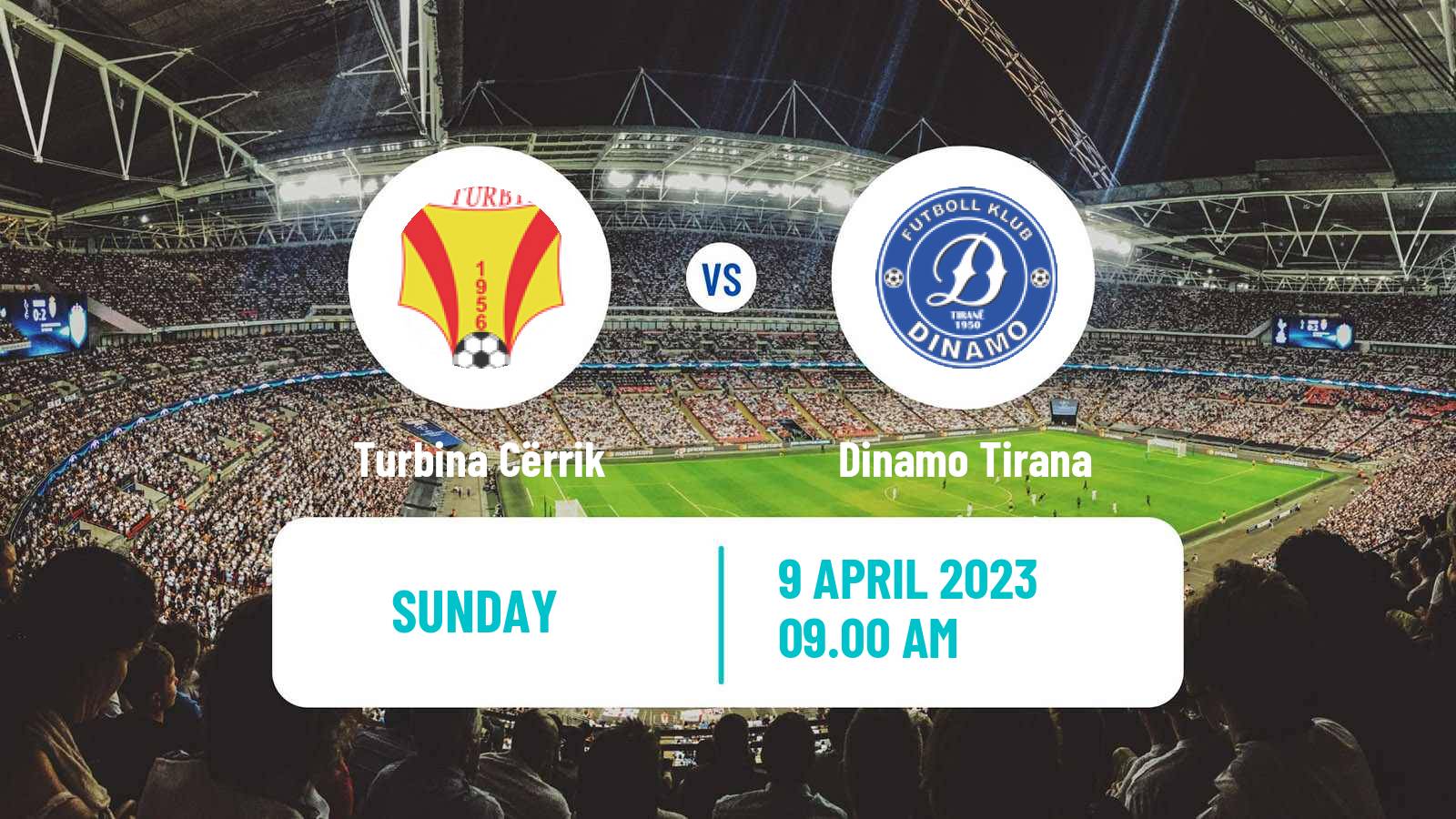 Soccer Albanian First Division Turbina Cërrik - Dinamo Tirana