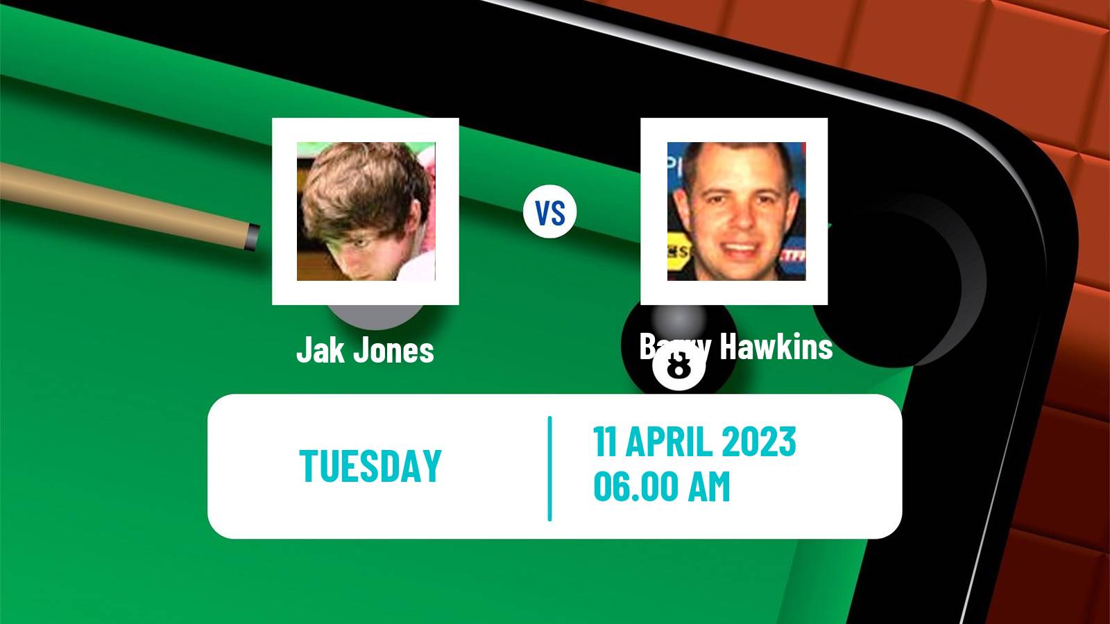 Snooker Snooker Jak Jones - Barry Hawkins