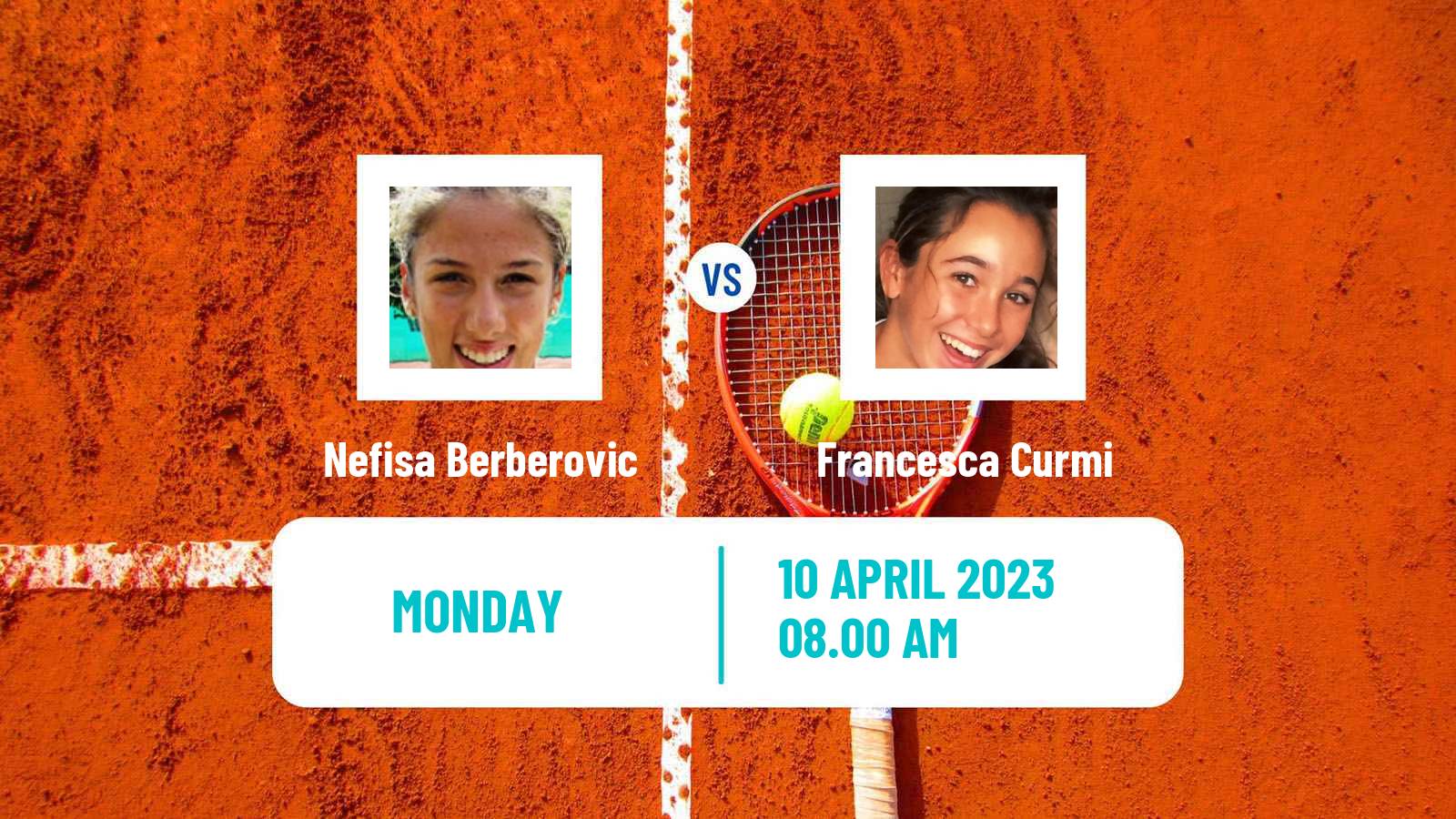 Tennis WTA Billie Jean King Cup Group II Nefisa Berberovic - Francesca Curmi