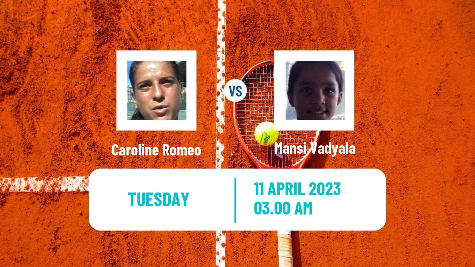 Tennis ITF Tournaments Caroline Romeo - Mansi Vadyala