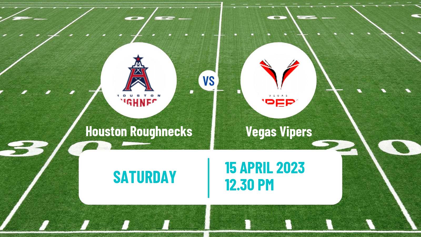 American football XFL Houston Roughnecks - Vegas Vipers