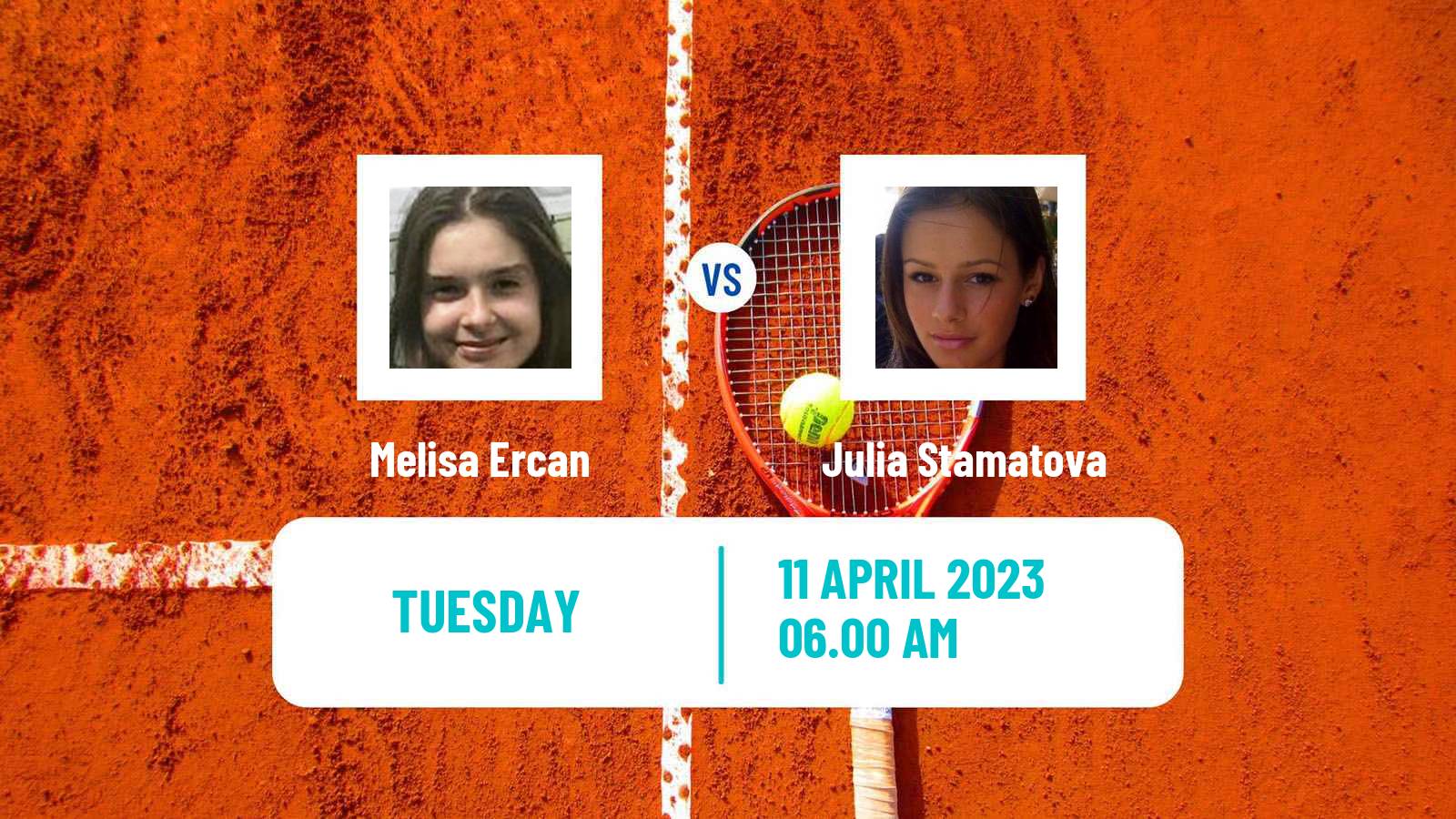 Tennis ITF Tournaments Melisa Ercan - Julia Stamatova