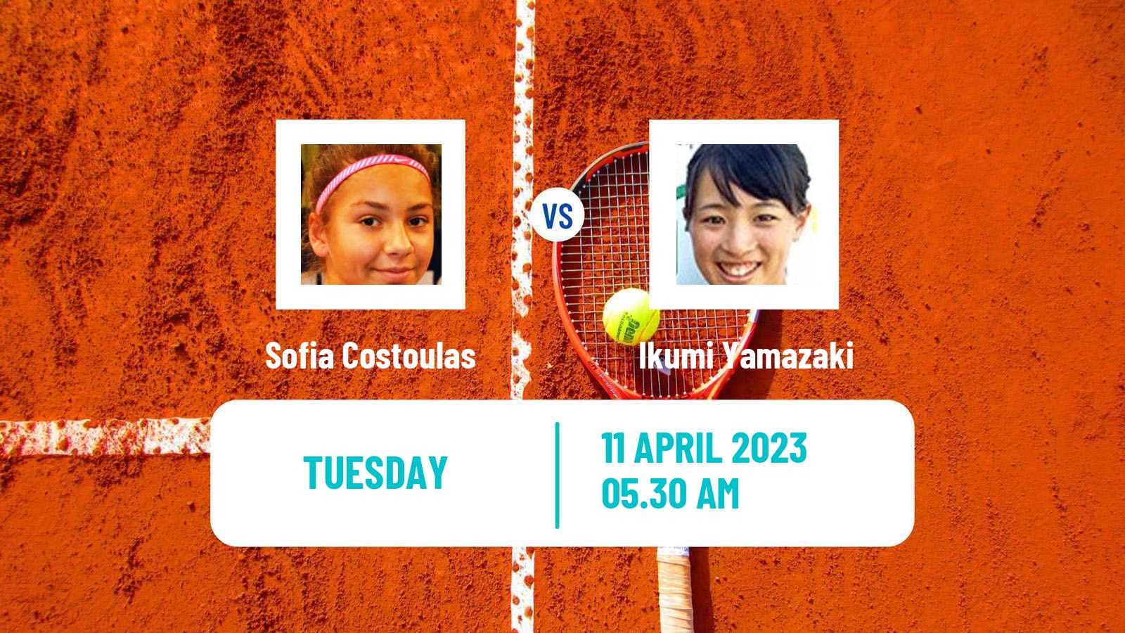 Tennis ITF Tournaments Sofia Costoulas - Ikumi Yamazaki