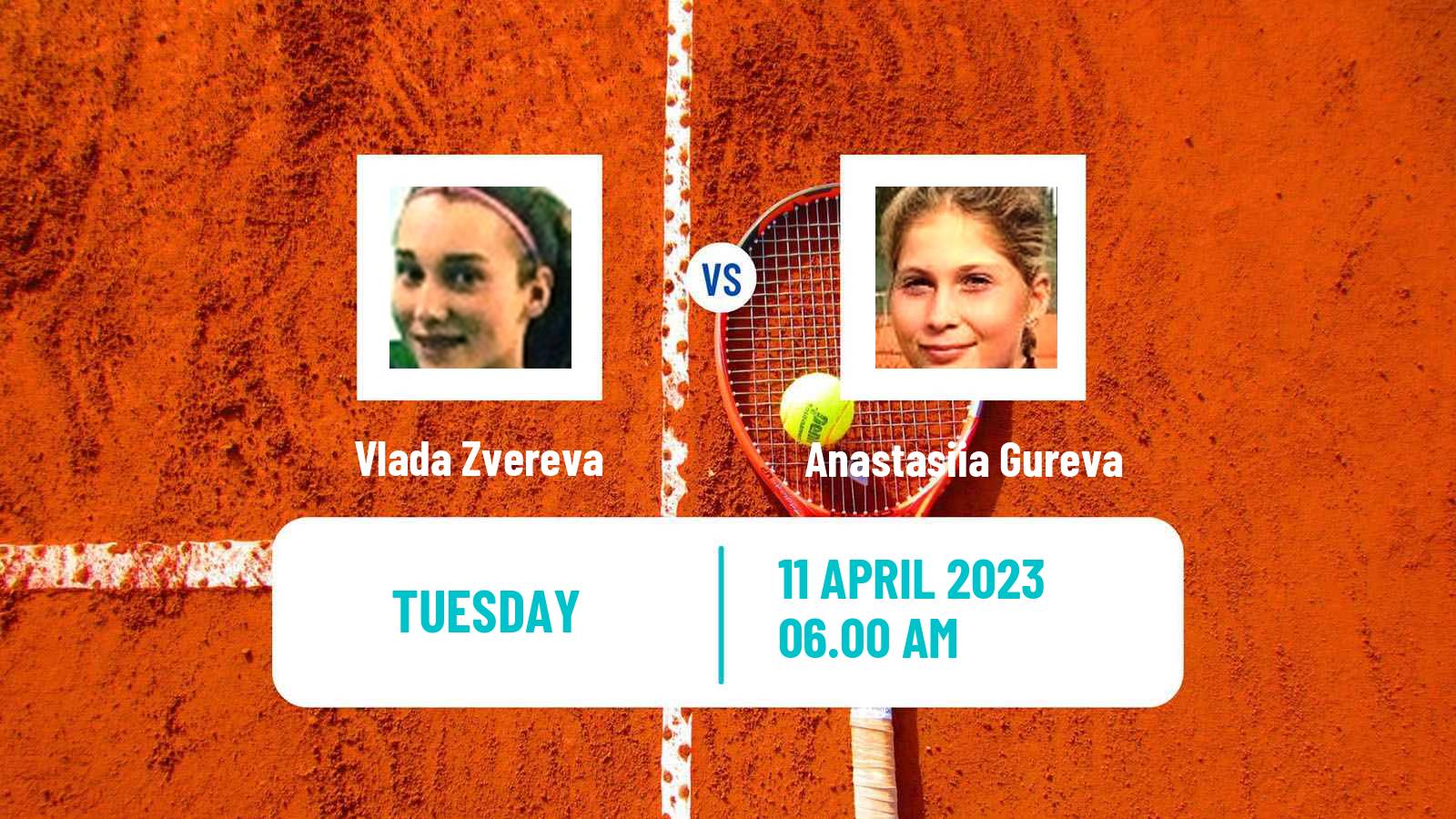 Tennis ITF Tournaments Vlada Zvereva - Anastasiia Gureva