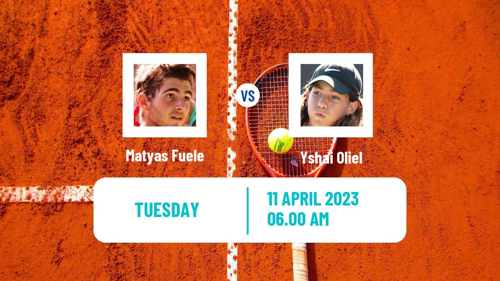 Tennis ITF Tournaments Matyas Fuele - Yshai Oliel