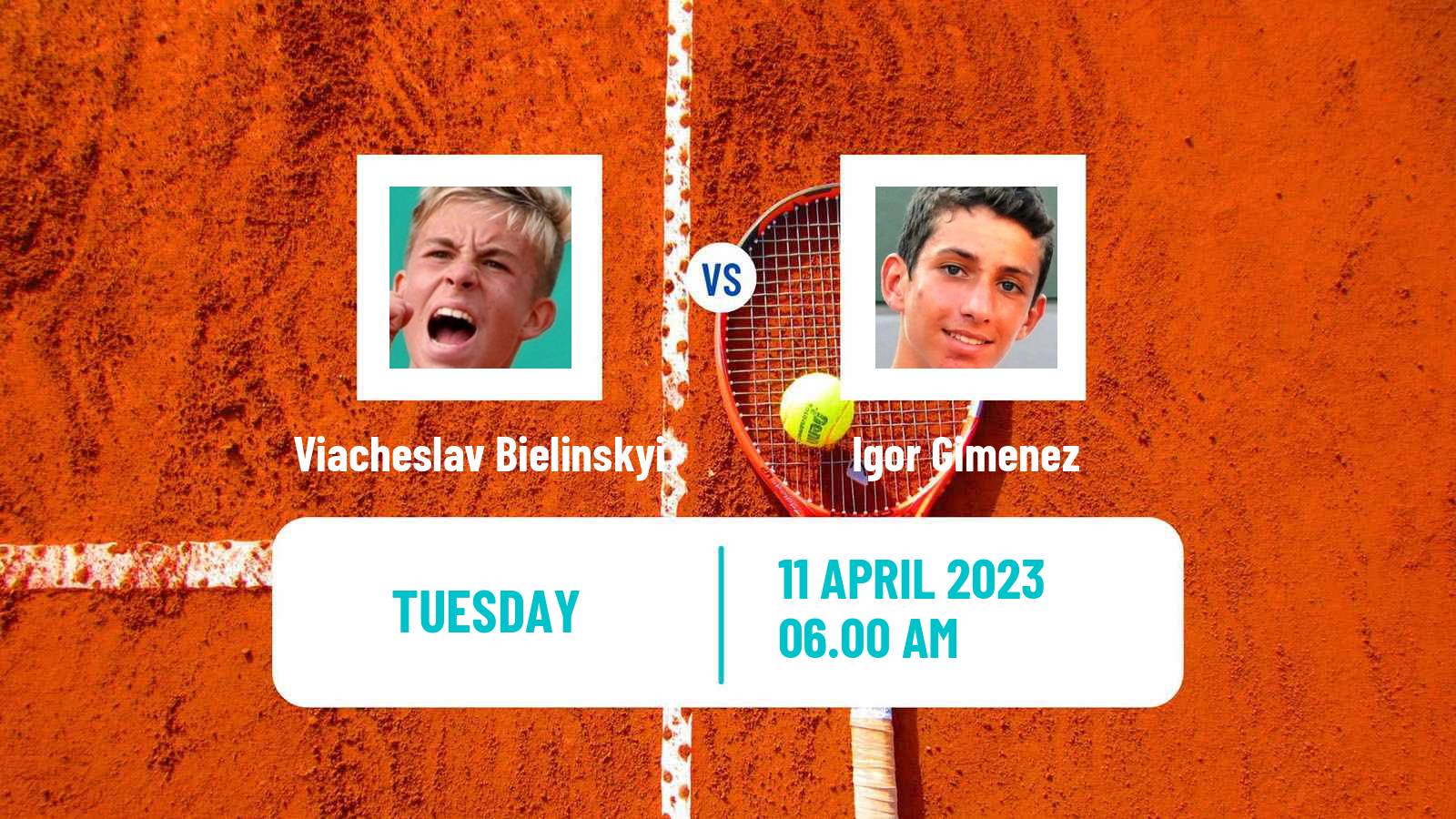 Tennis ITF Tournaments Viacheslav Bielinskyi - Igor Gimenez