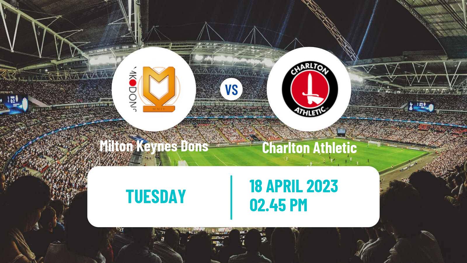 Soccer English League One Milton Keynes Dons - Charlton Athletic