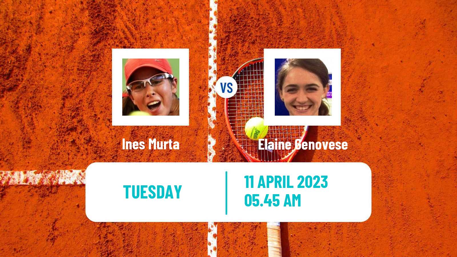 Tennis WTA Billie Jean King Cup Group II Ines Murta - Elaine Genovese