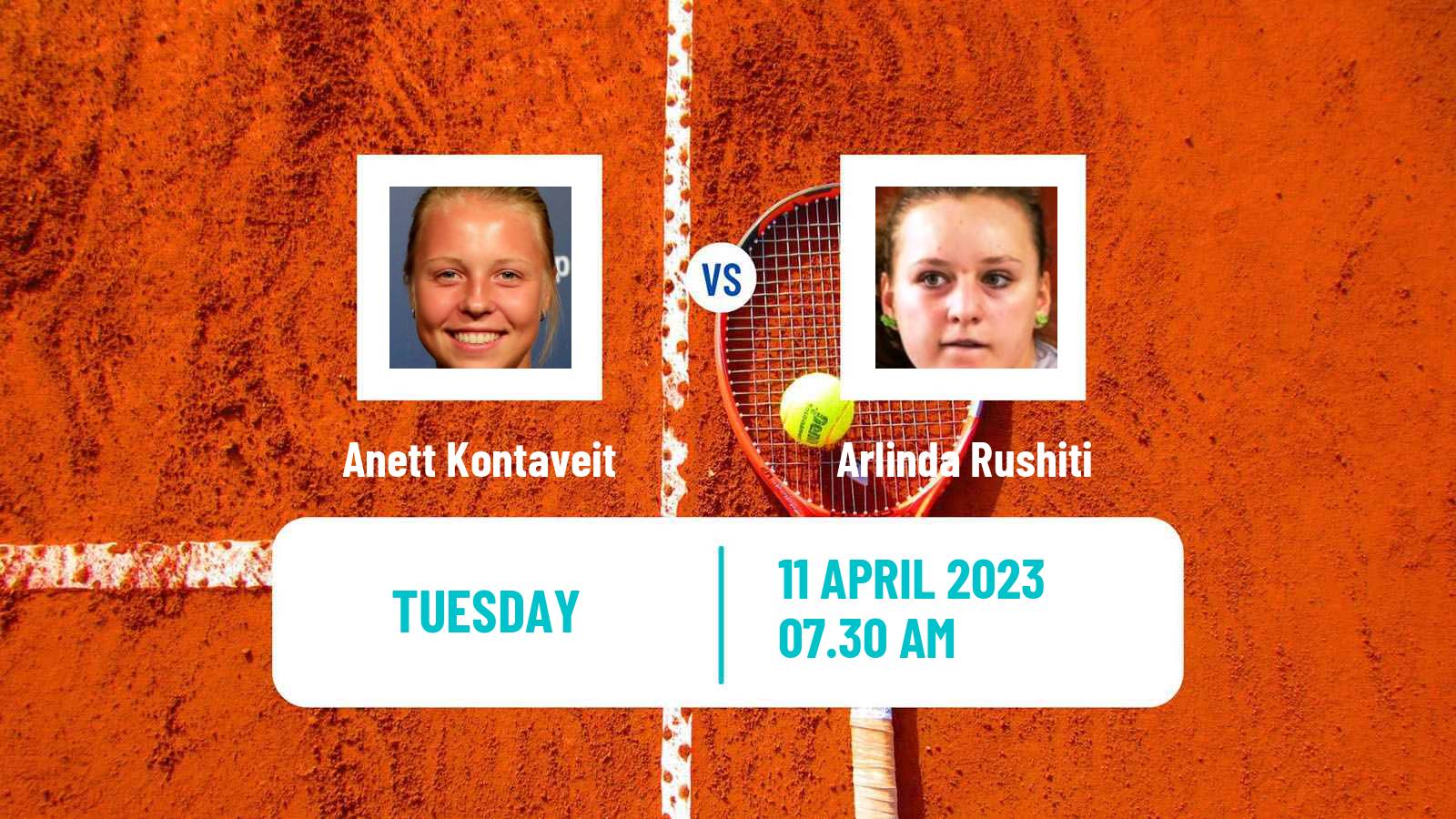 Tennis WTA Billie Jean King Cup Group II Anett Kontaveit - Arlinda Rushiti