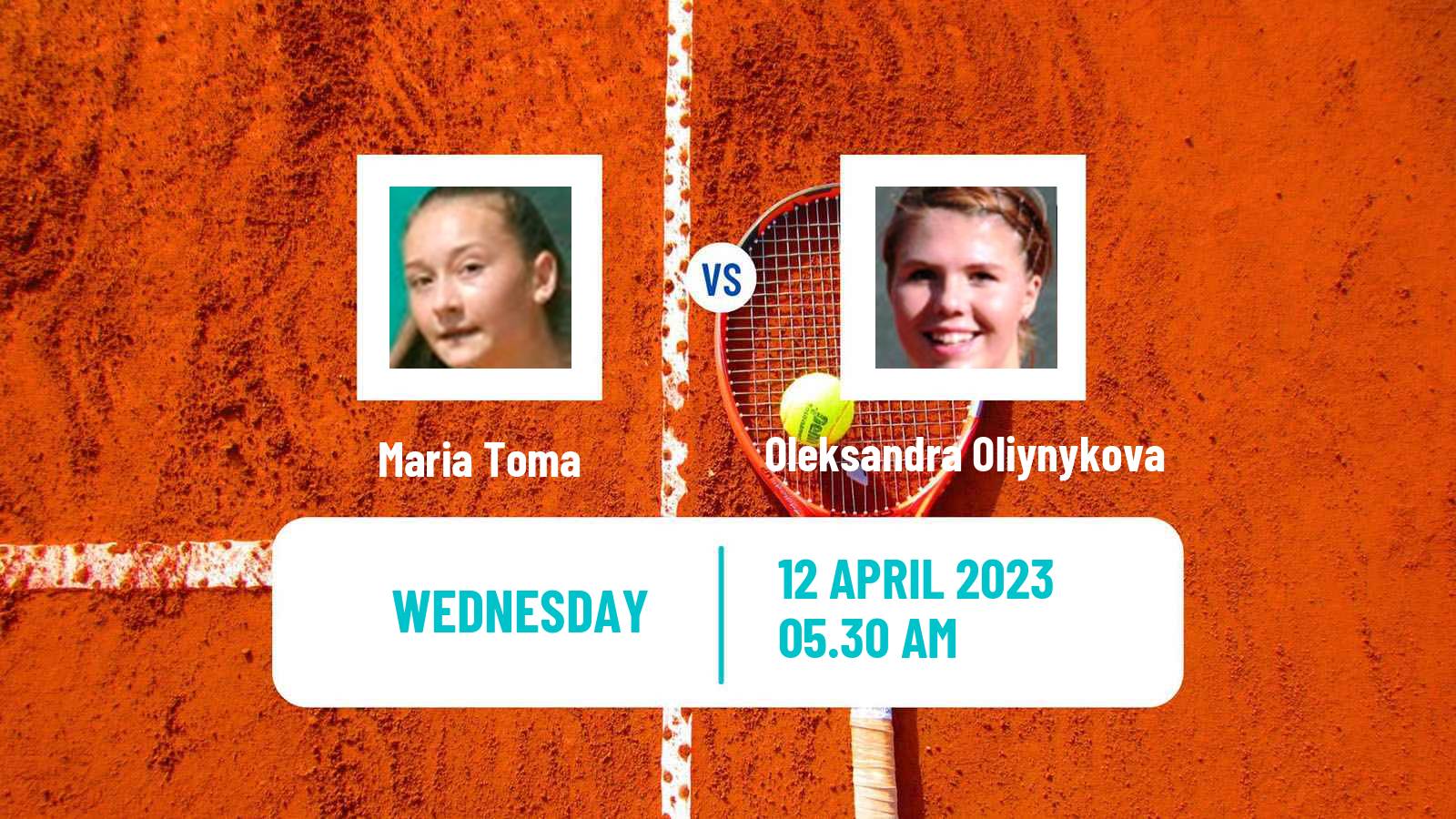 Tennis ITF Tournaments Maria Toma - Oleksandra Oliynykova