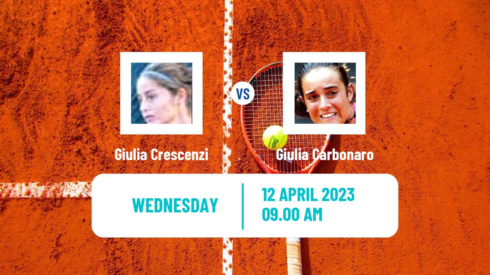 Tennis ITF Tournaments Giulia Crescenzi - Giulia Carbonaro