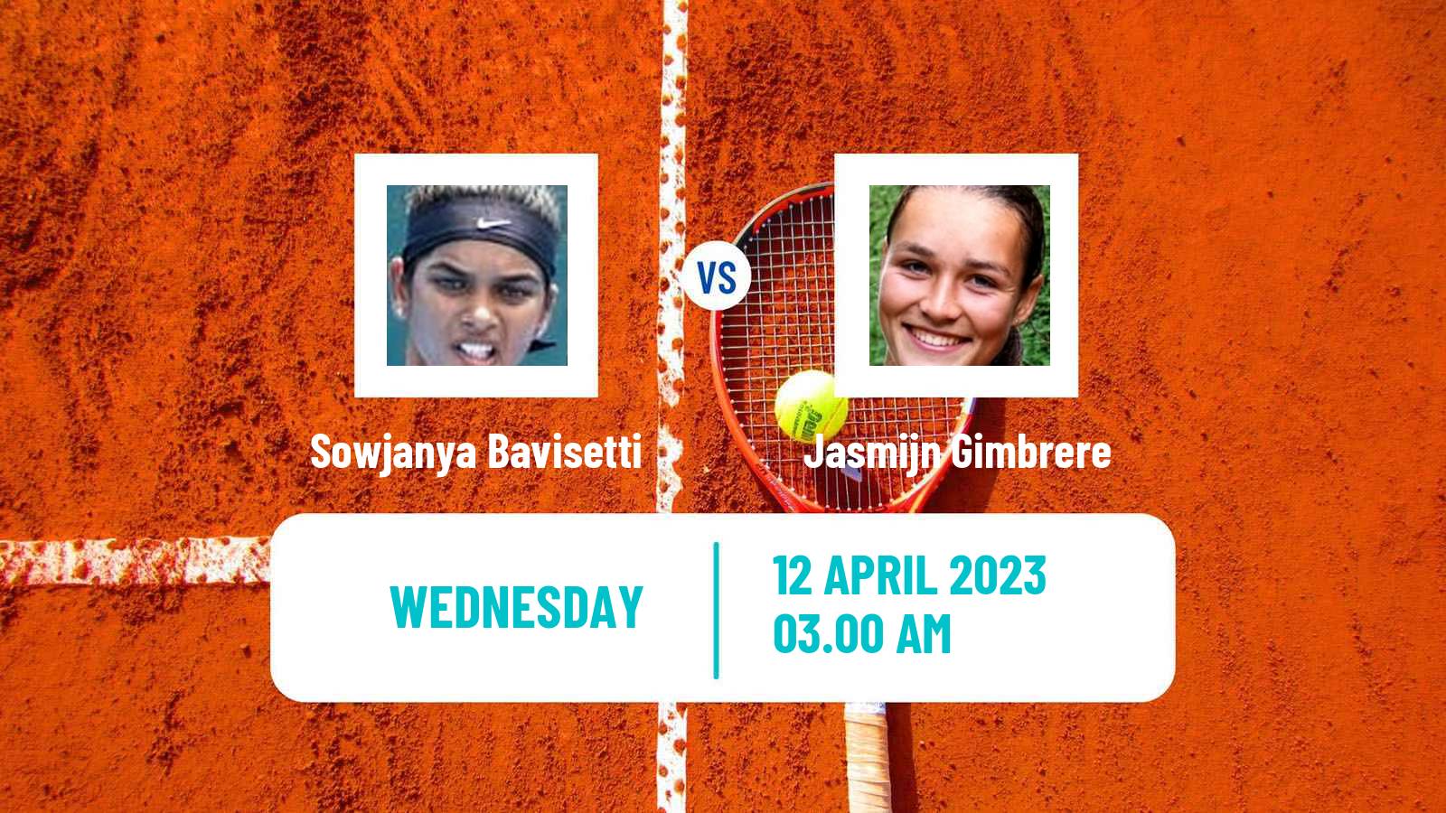 Tennis ITF Tournaments Sowjanya Bavisetti - Jasmijn Gimbrere