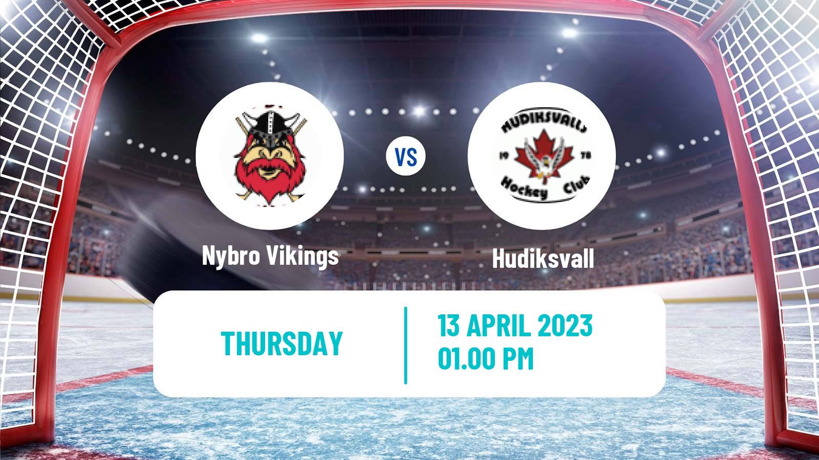 Hockey Swedish Hockey AllEttan Play Offs Nybro Vikings - Hudiksvall