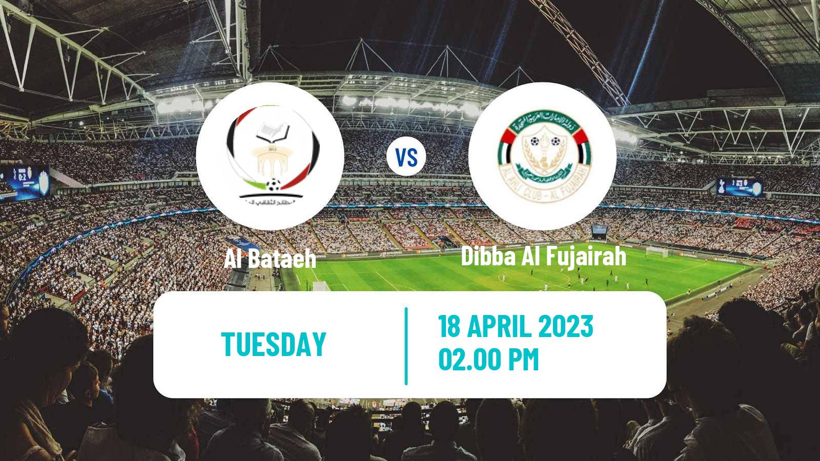 Soccer UAE Football League Al Bataeh - Dibba Al Fujairah