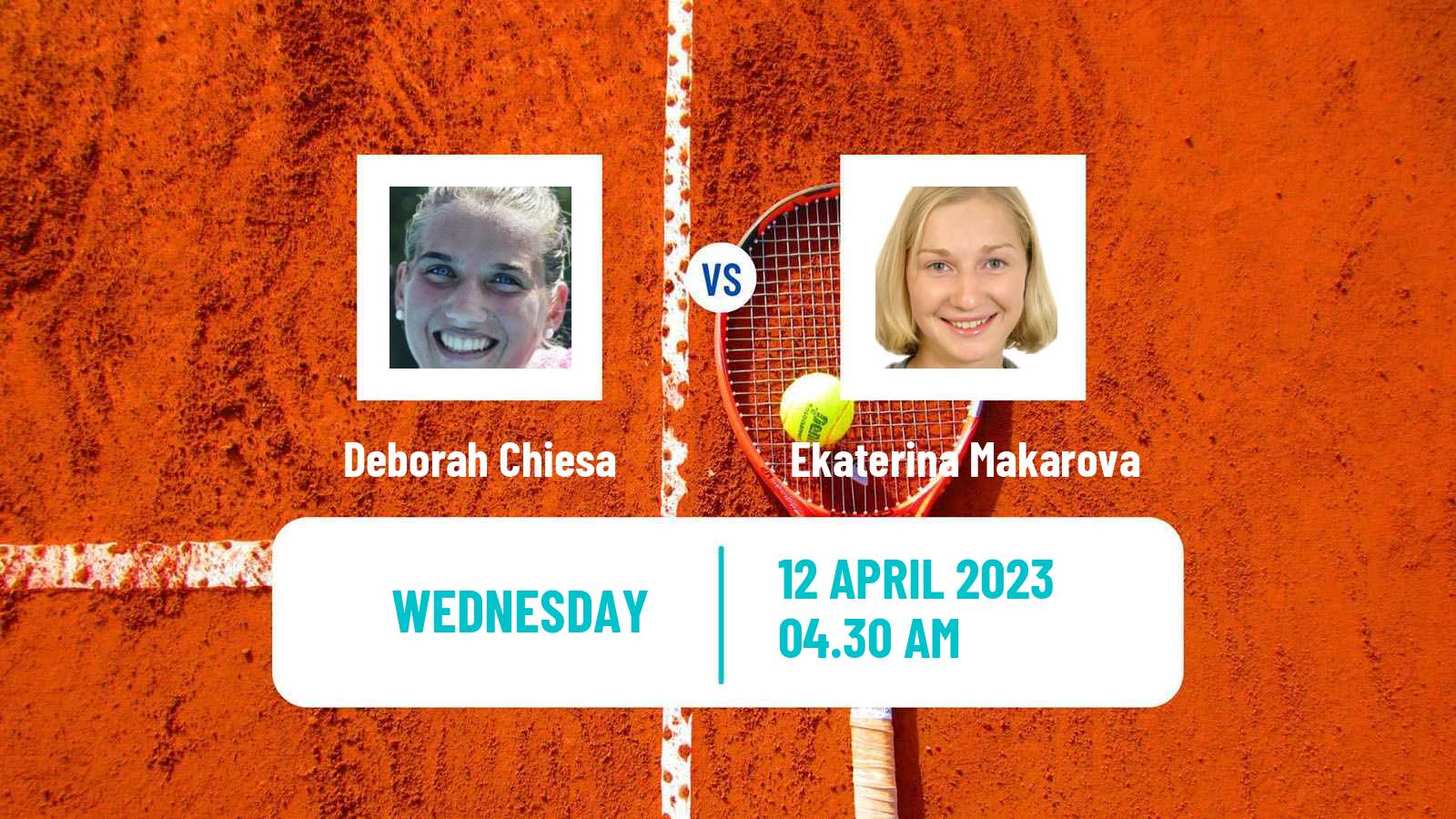 Tennis ITF Tournaments Deborah Chiesa - Ekaterina Makarova