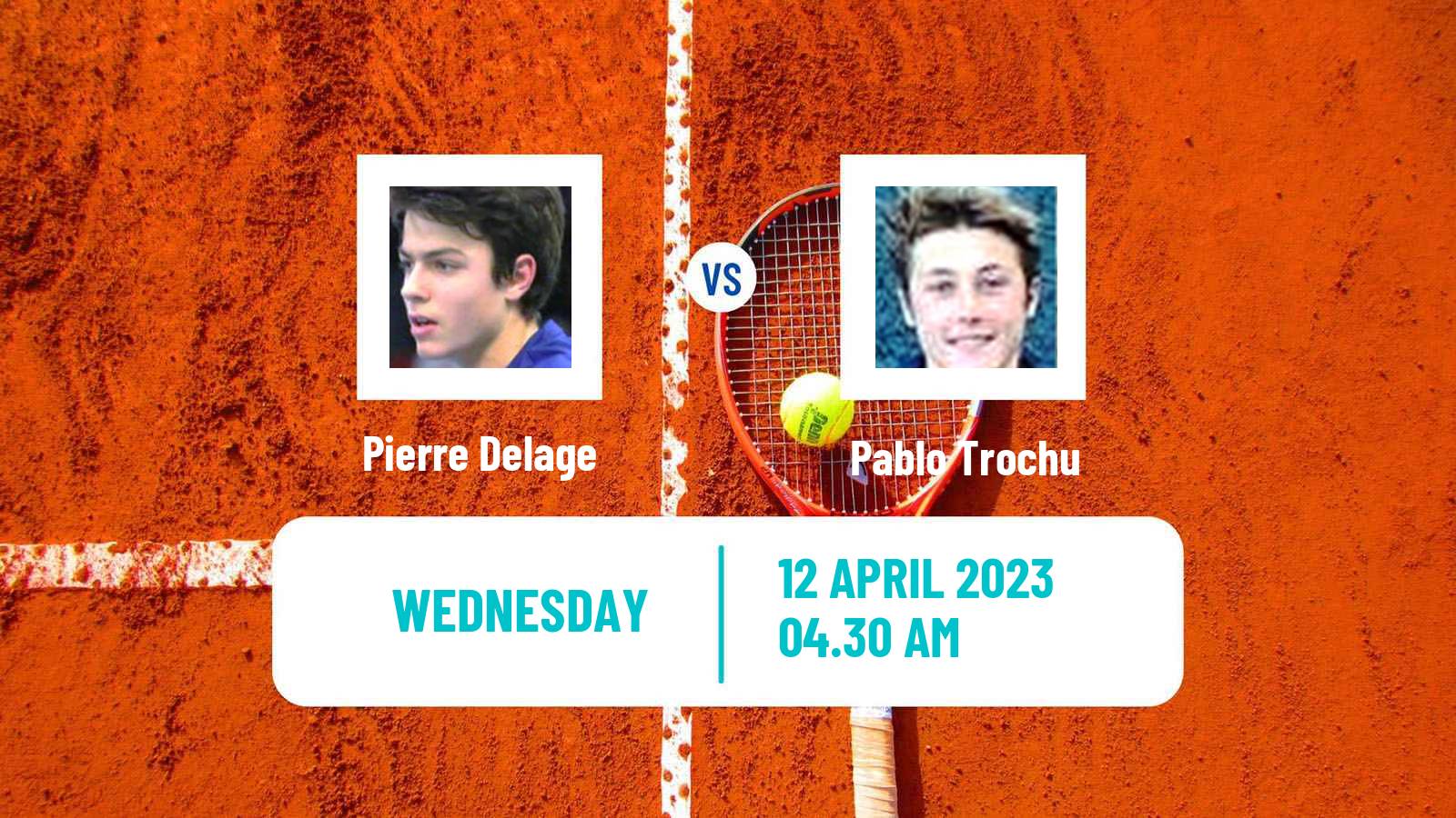 Tennis ITF Tournaments Pierre Delage - Pablo Trochu