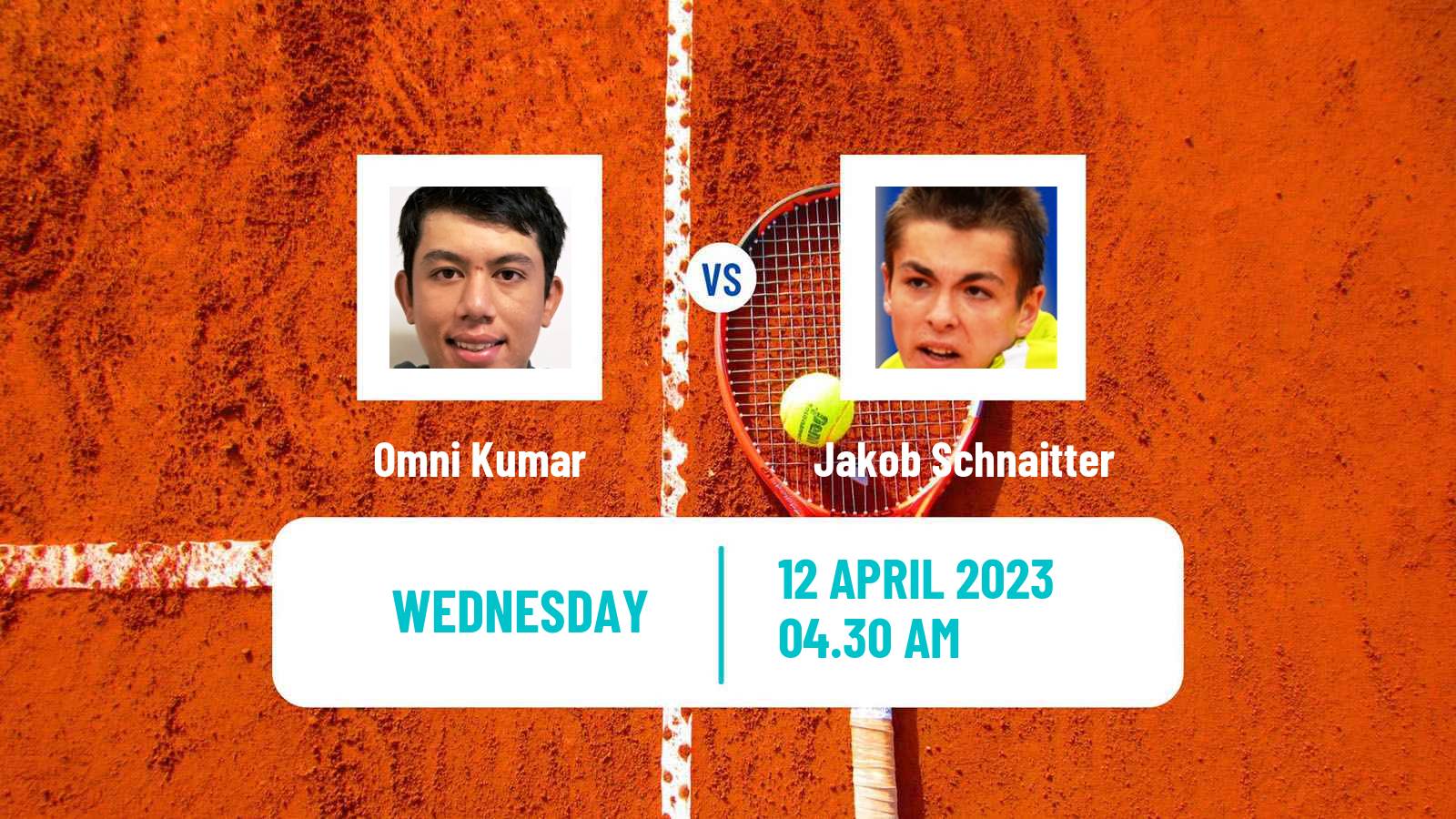 Tennis ITF Tournaments Omni Kumar - Jakob Schnaitter
