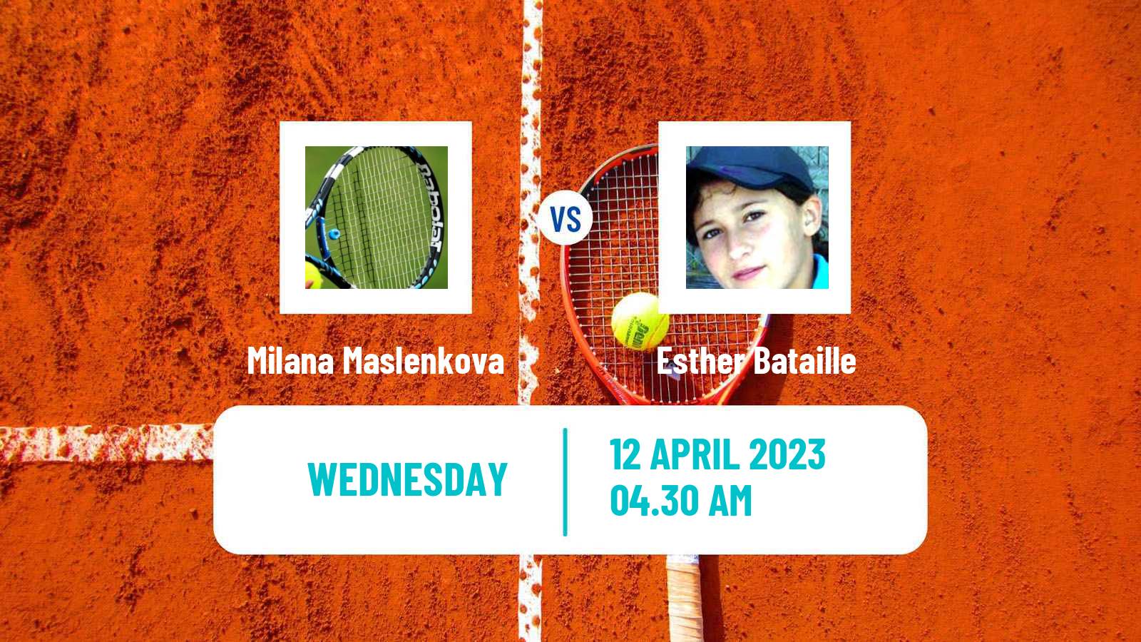 Tennis ITF Tournaments Milana Maslenkova - Esther Bataille