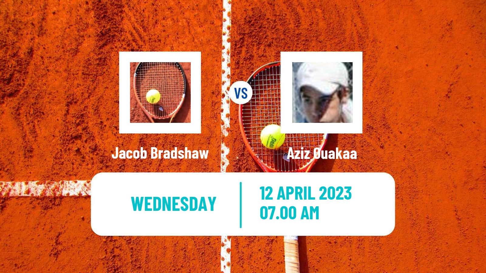 Tennis ITF Tournaments Jacob Bradshaw - Aziz Ouakaa