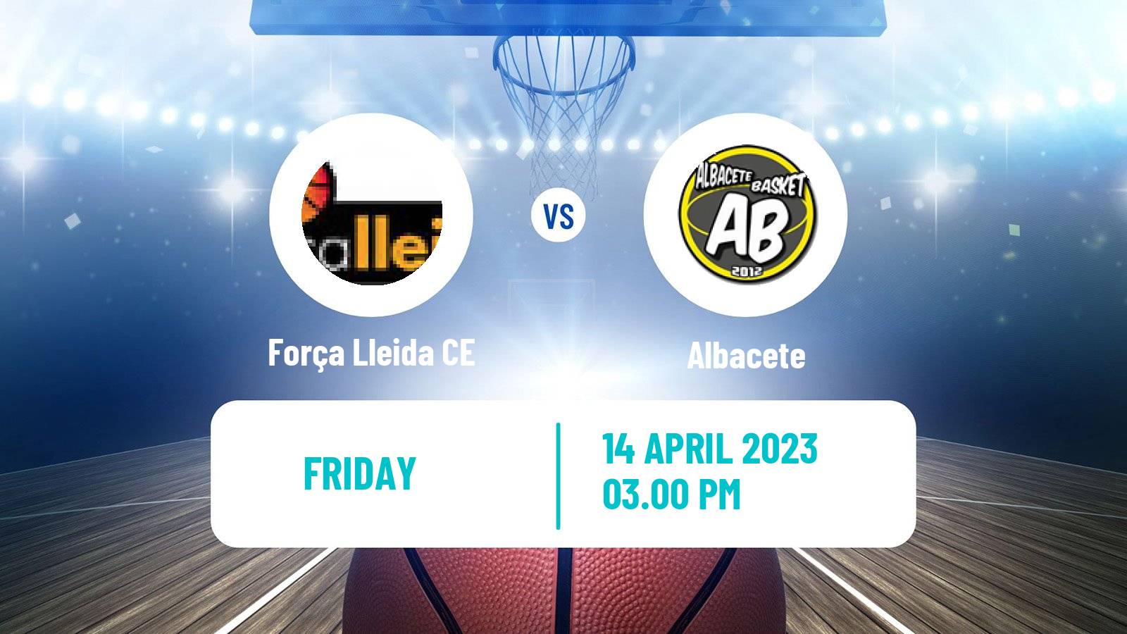 Basketball Spanish LEB Oro Força Lleida CE - Albacete