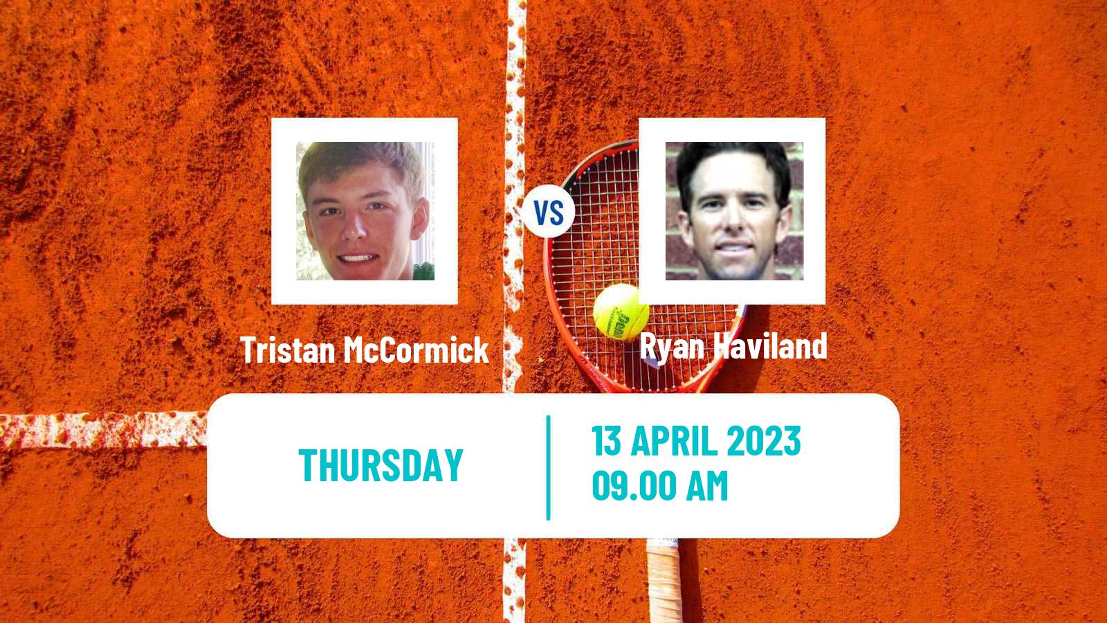 Tennis ITF Tournaments Tristan McCormick - Ryan Haviland