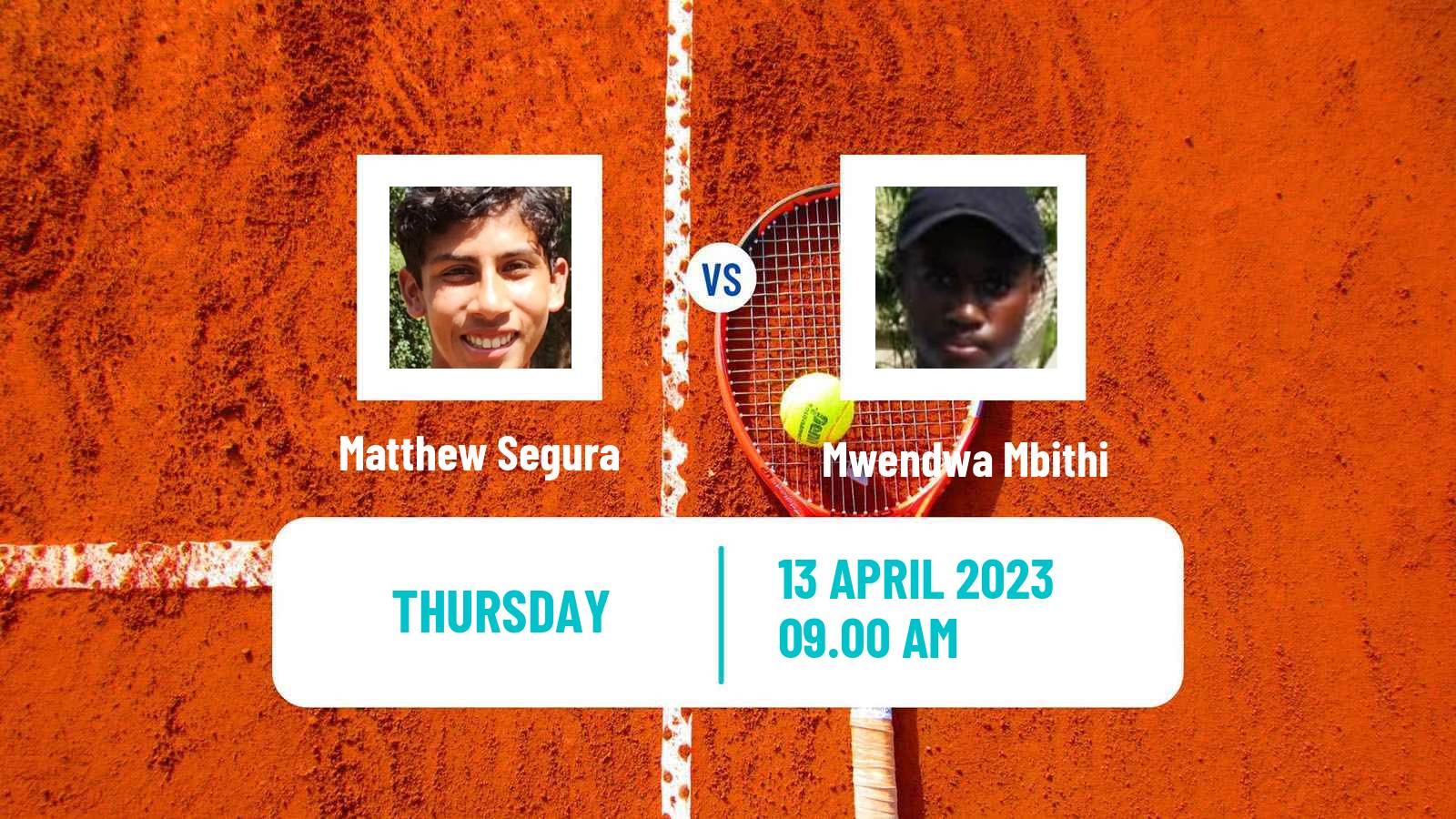 Tennis ITF Tournaments Matthew Segura - Mwendwa Mbithi