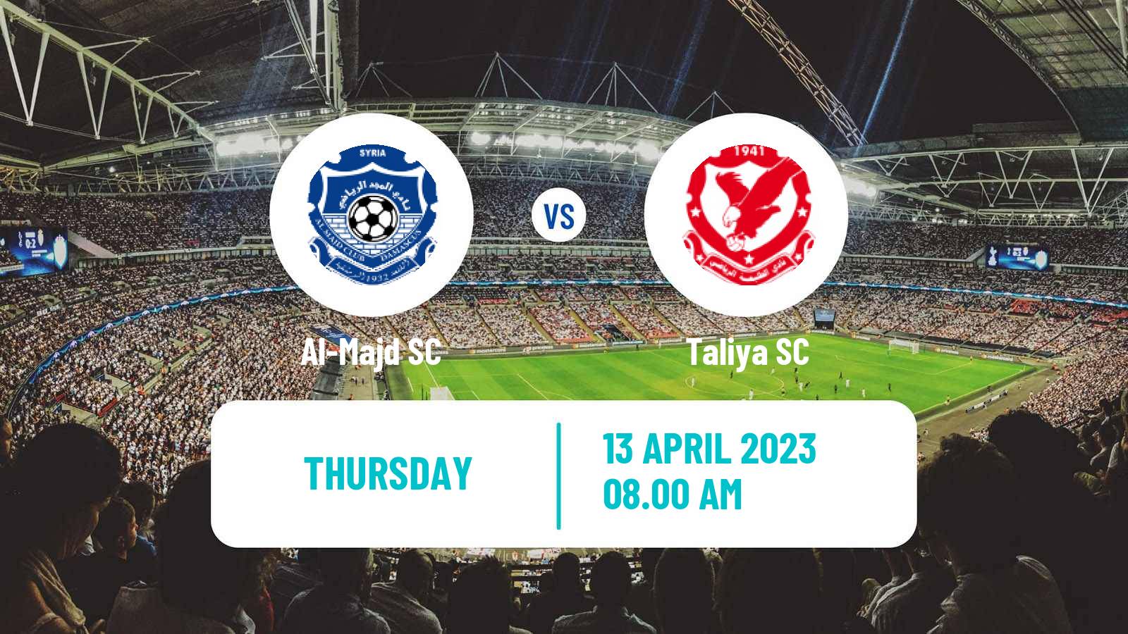 Soccer Syrian Premier League Al-Majd - Taliya
