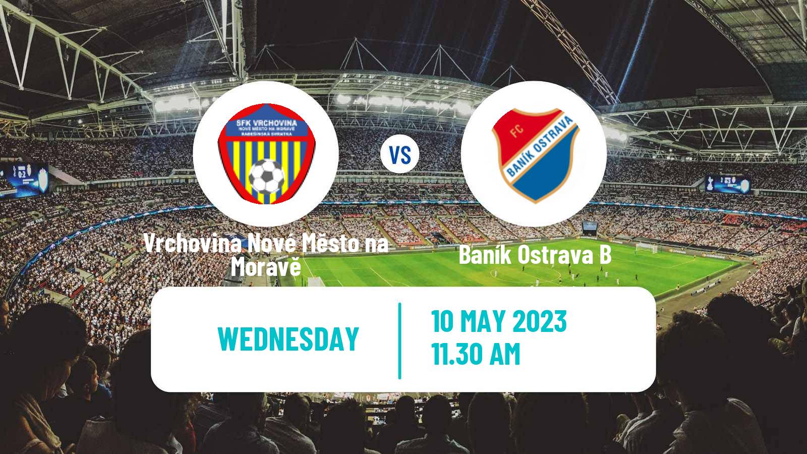 Soccer Czech MSFL Vrchovina Nové Město na Moravě - Baník Ostrava B