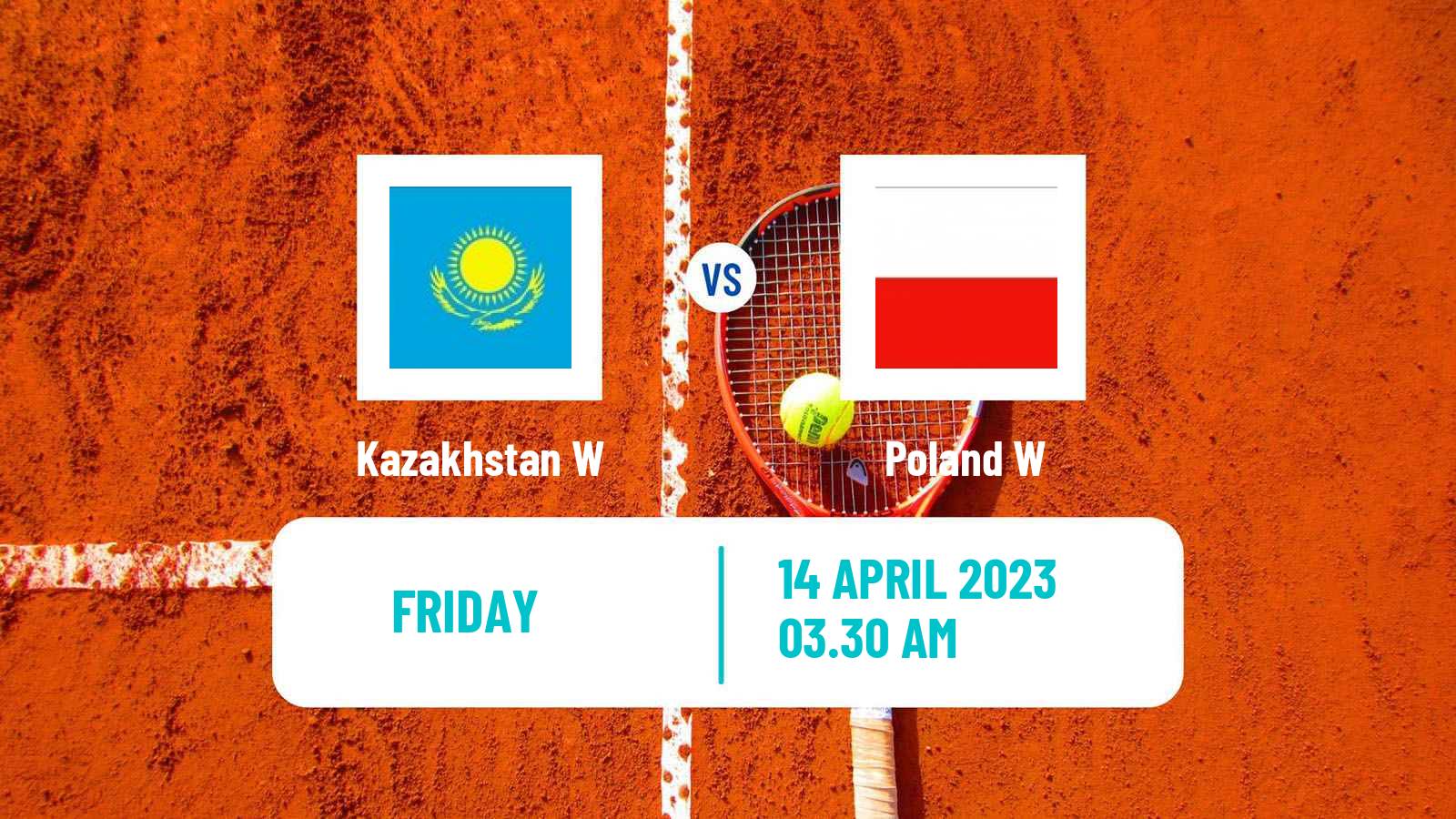 Tennis WTA Billie Jean King Cup World Group Teams Kazakhstan W - Poland W