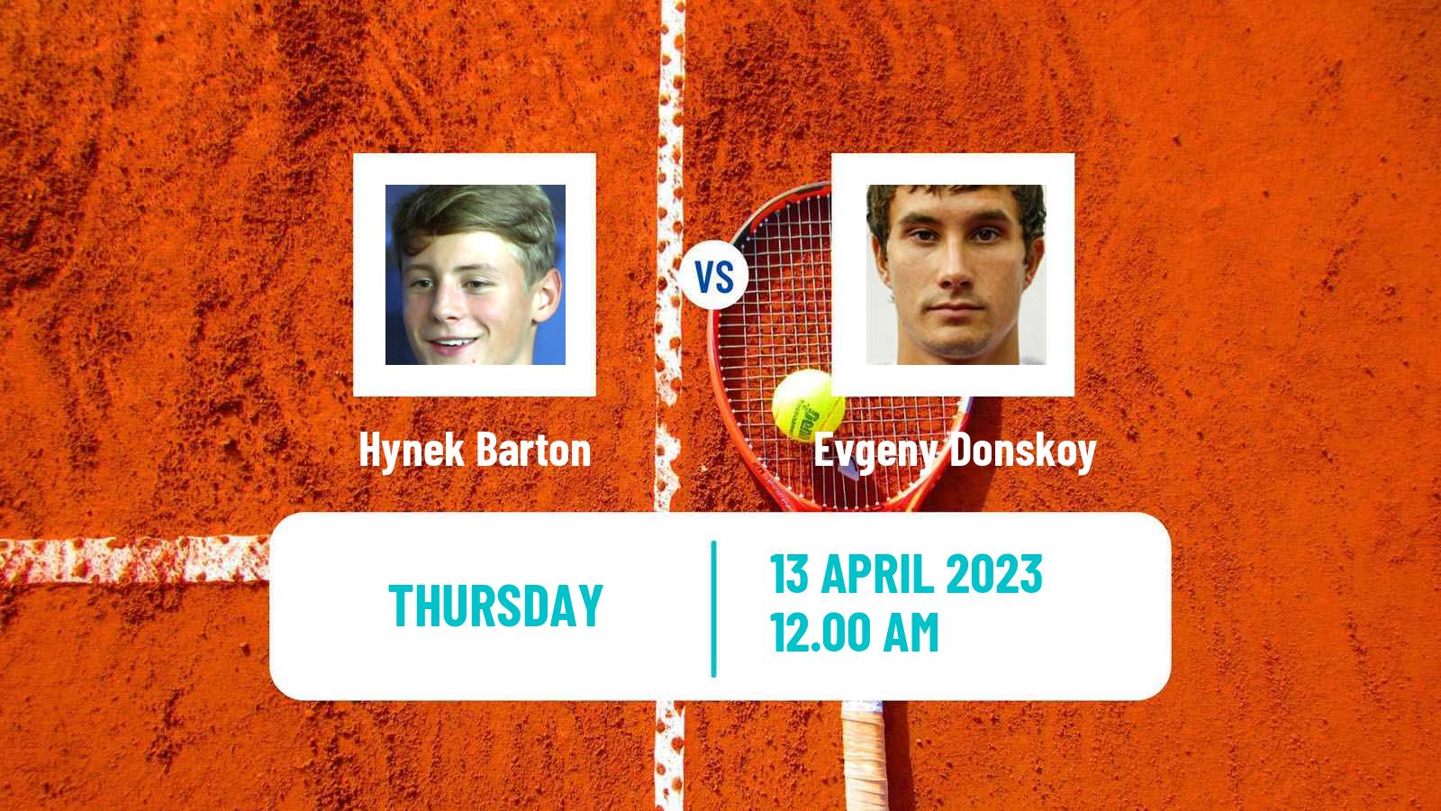 Tennis ITF Tournaments Hynek Barton - Evgeny Donskoy