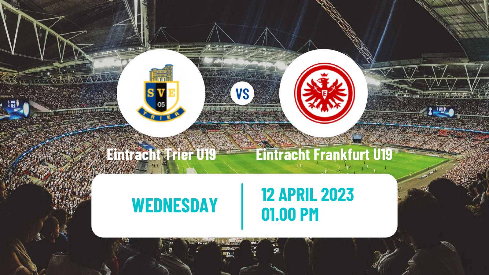 Soccer German Junioren Bundesliga Play Offs Eintracht Trier U19 - Eintracht Frankfurt U19