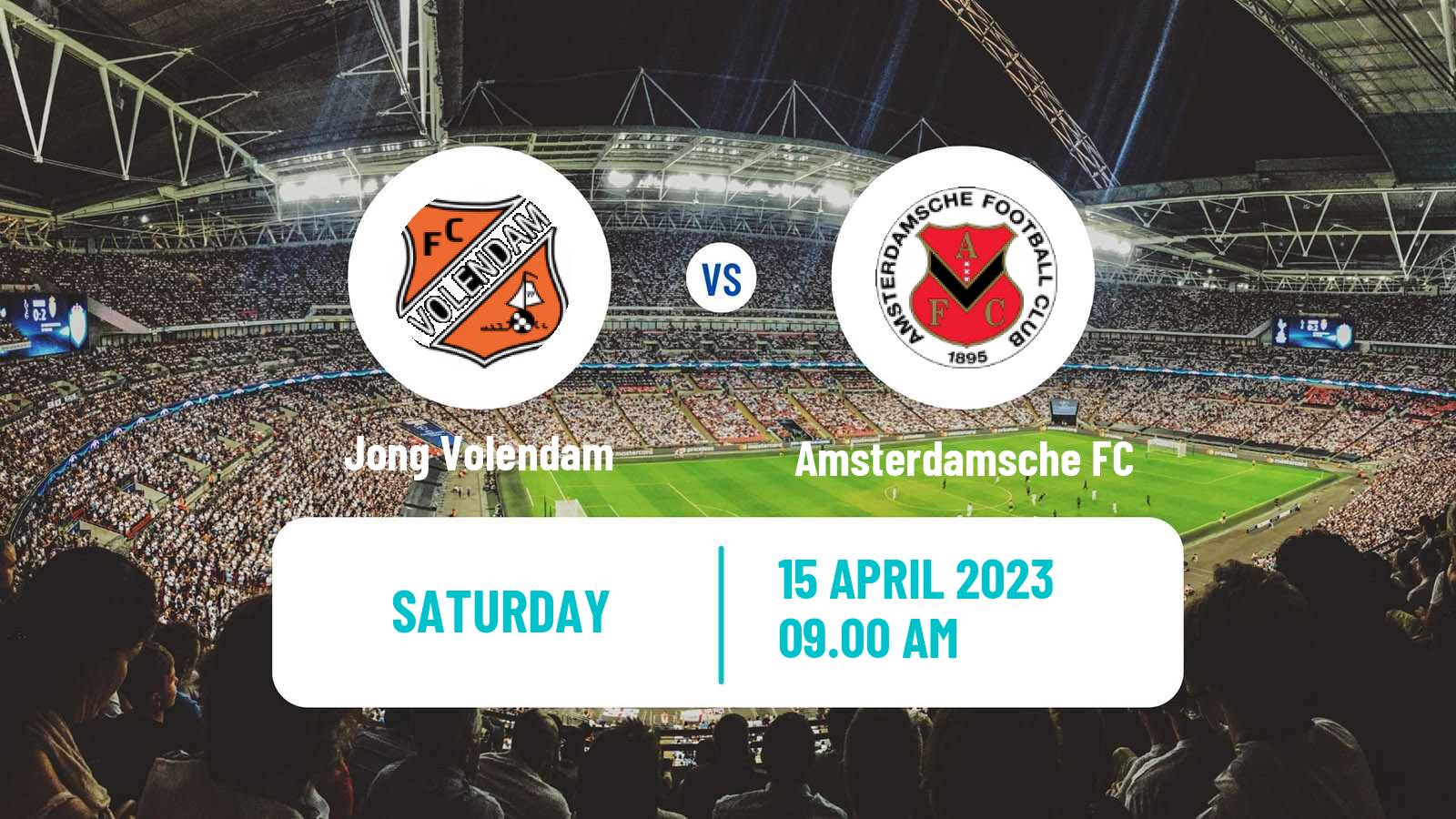 Soccer Dutch Tweede Divisie Jong Volendam - Amsterdamsche FC