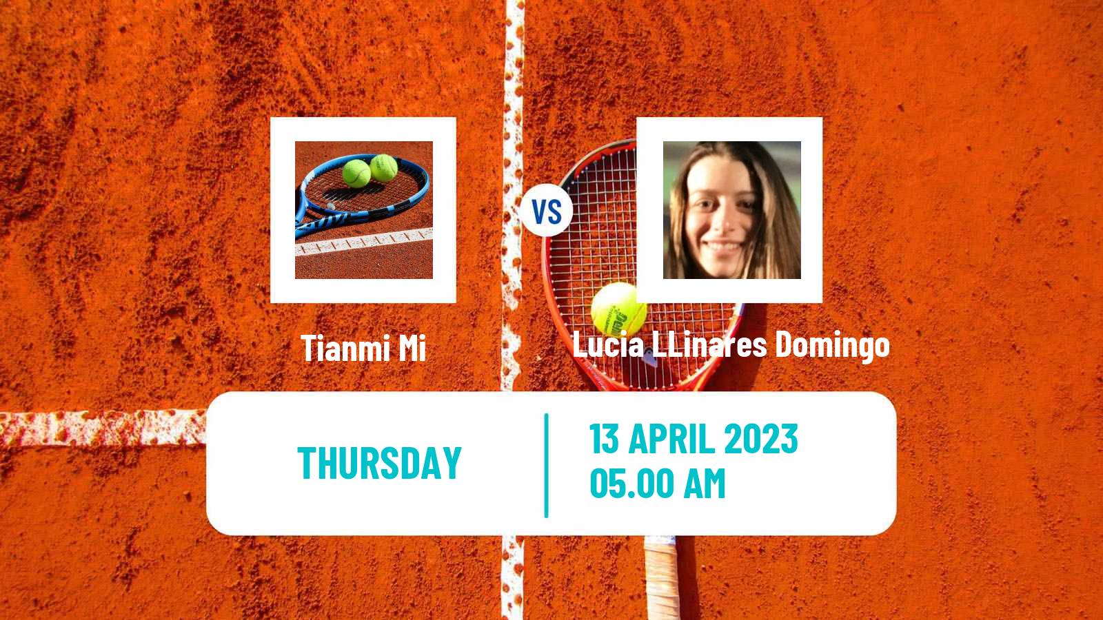Tennis ITF Tournaments Tianmi Mi - Lucia LLinares Domingo