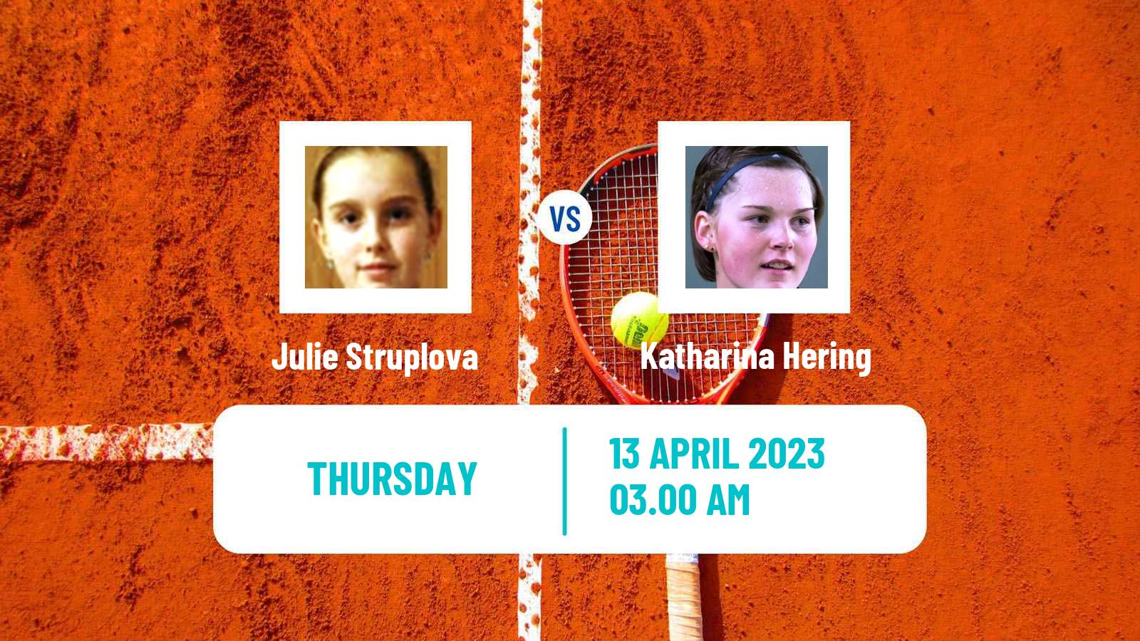Tennis ITF Tournaments Julie Struplova - Katharina Hering