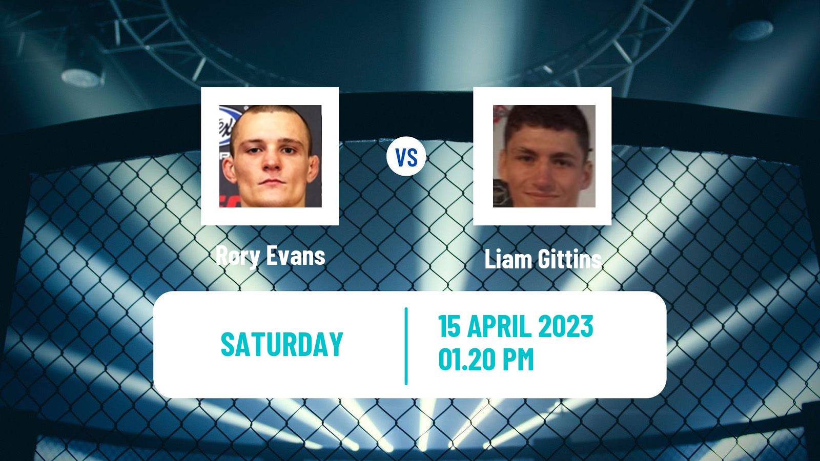 MMA MMA Rory Evans - Liam Gittins