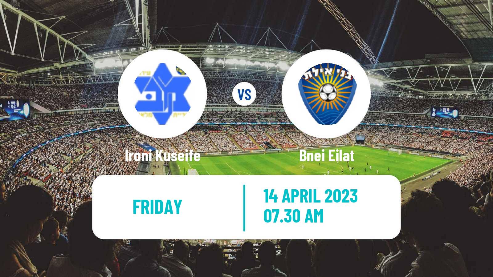 Soccer Israeli Liga Alef South Ironi Kuseife - Bnei Eilat