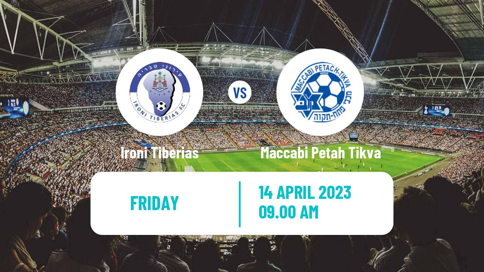 Soccer Israeli Liga Leumit Ironi Tiberias - Maccabi Petah Tikva