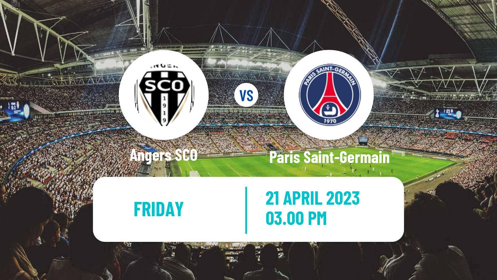 Soccer French Ligue 1 Angers - Paris Saint-Germain