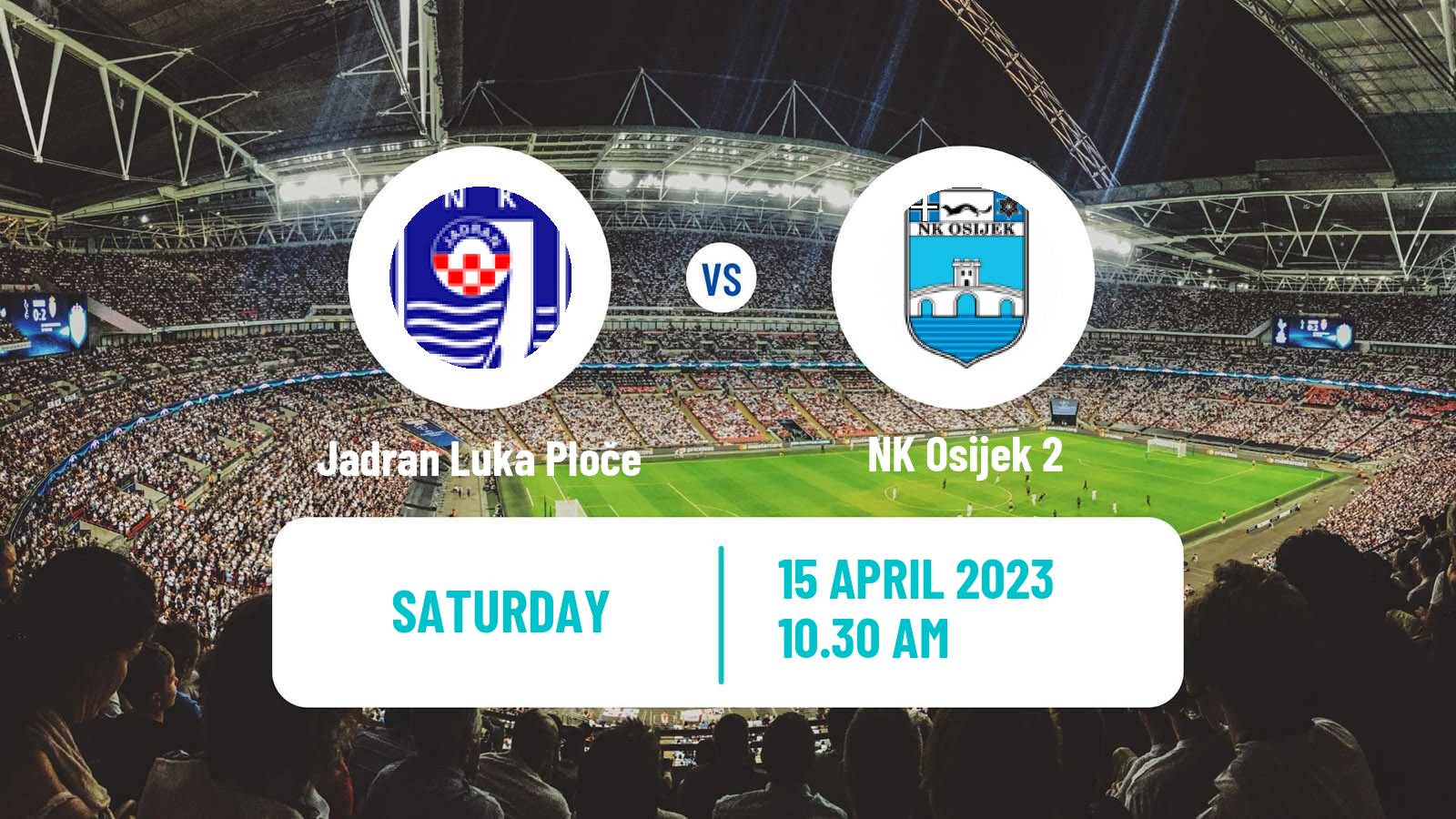 Soccer Croatian Druga NL Jadran Luka Ploče - Osijek 2