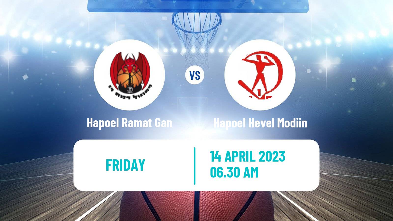 Basketball Israeli Liga Leumit Basketball Hapoel Ramat Gan - Hapoel Hevel Modi'in